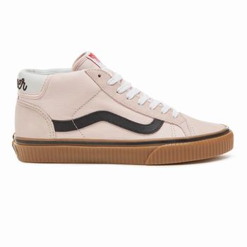 Férfi Vans Suede Power Pack Mid Skool 37 Magasszárú Cipő VA9823517 Rózsaszín